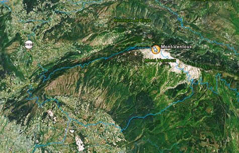 Mont Ventoux Google Earth